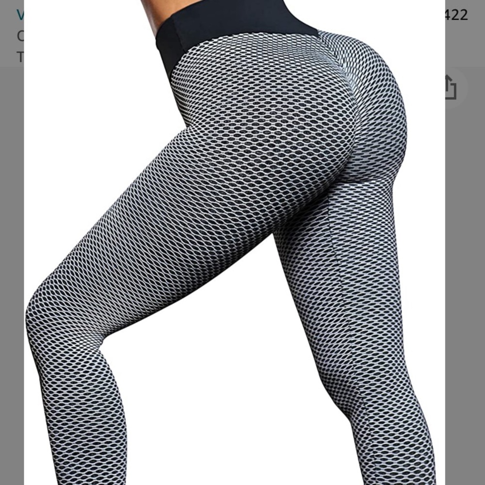 Black/Gray Butt Scrunch Legging